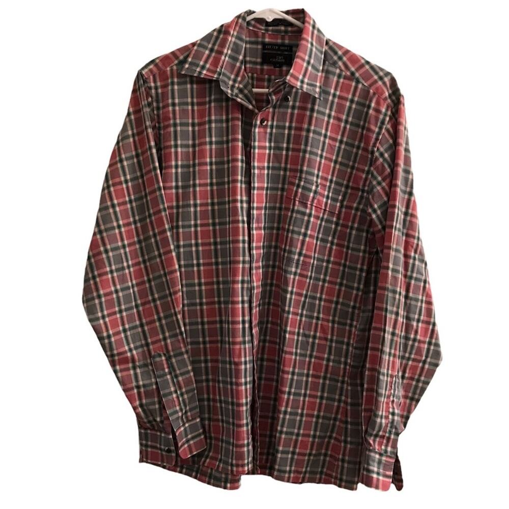 Carl Michaels Men's Fitted Button up Shirt Size Medium